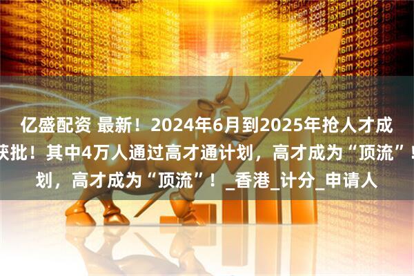 亿盛配资 最新！2024年6月到2025年抢人才成绩曝光：139283人获批！其中4万人通过高才通计划，高才成为“顶流”！_香港_计分_申请人